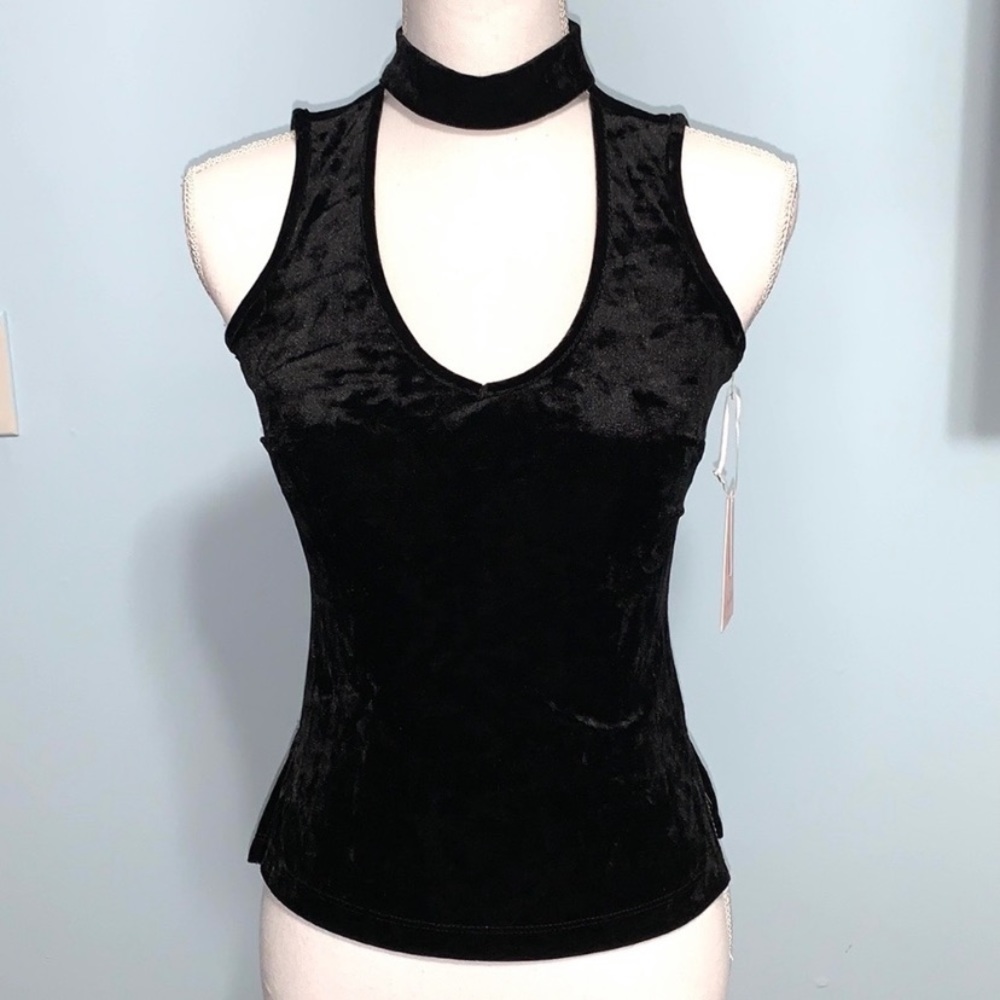 Candie’s Velvet Top Black XS